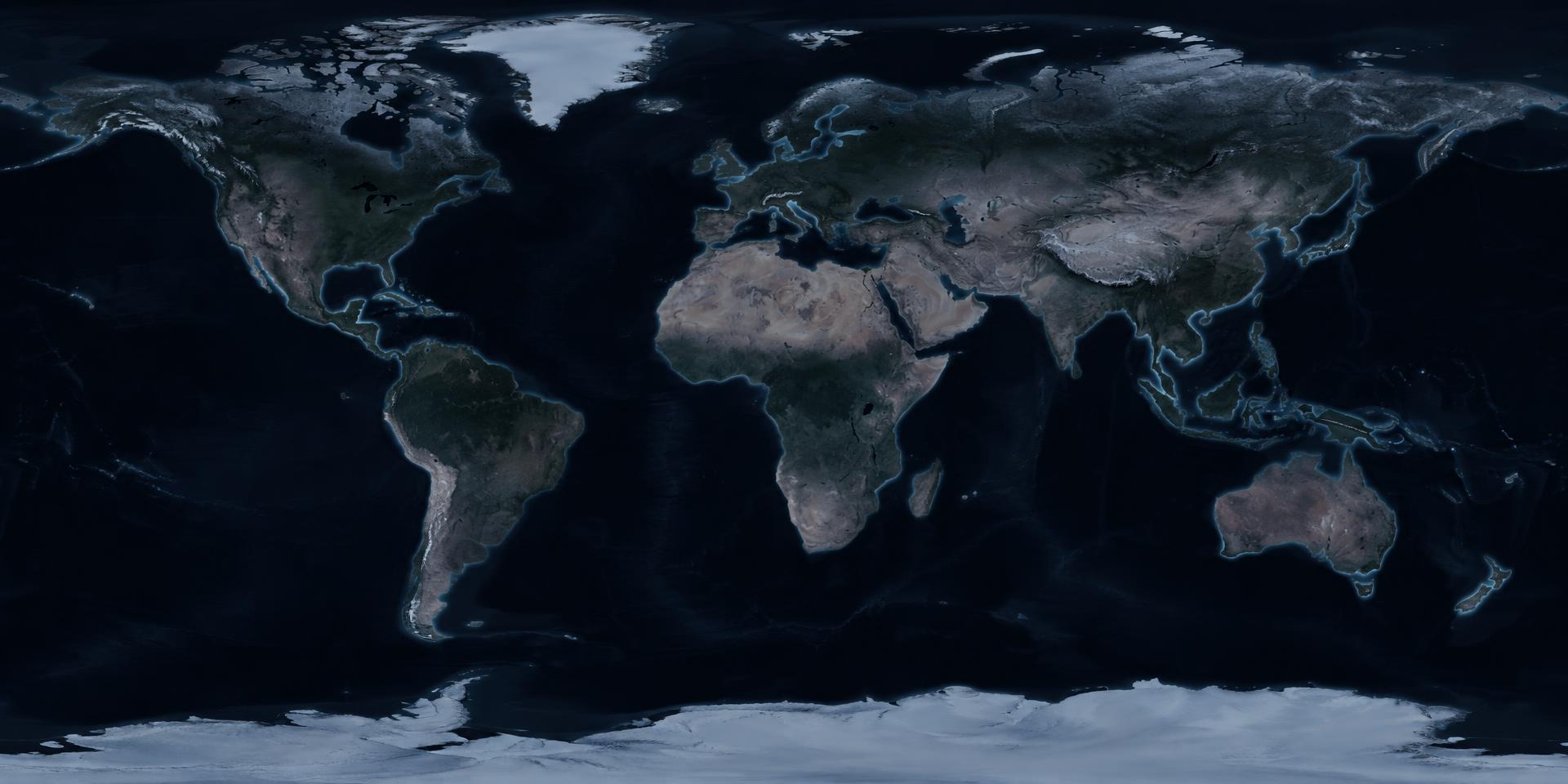 World map showing representative ABHAAM trade routes from Indore, India